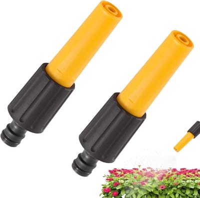 Waterslang Mondstuk - Spuitpistool Tuinslang - Planten Water Geven - Lekvrij Ontwerp - 2 Stuks - Grijs