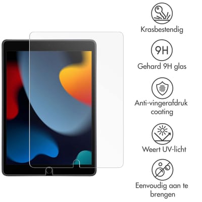 imoshion Premium Tablet Screenprotector - Geschikt voor iPad 9/8/7 10.2 inch (9e generatie 2021 / 8e generatie 2020 / 7e generatie 2019) - Gehard Glas