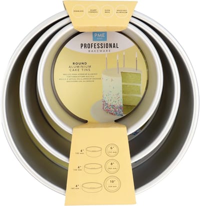 Ronde Taartvormen Set van 3 - 6, 8 en 25 cm diep - Ideaal voor Perfecte Taarten