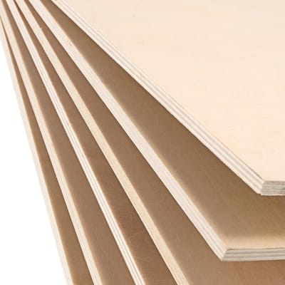 15pcs 254 x 254 x 6mm vierkante multiplex houten planken - onbewerkte houtplanken - basswood houtplank voor DIY knutselprojecten - tekenen