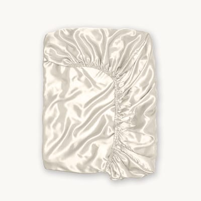 Y-NOT™ - Beautysilk Glans satijnen - Hoeslaken - Crème - 140x200+30cm 2-Persoons - Hoekhoogte 30cm - 100gsm Satijn- 30 dagen proefslapen