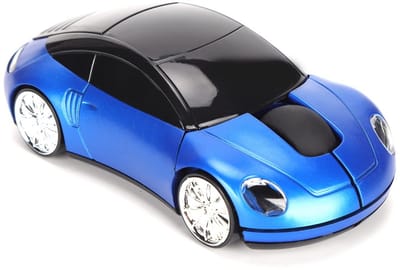longziming -Draadloze Optische Muis - Draadloze Ergonomisch Muis - USB - Draadloos - Computermuis - 2.4GHz - Draadloze optische muis voor Laptop - PC - en Computer - Blauw