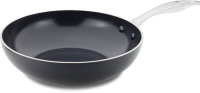 Greenpan Brussels Keramische Inductie Wokpan zonder deksel Ø28cm - 3.6L – PFAS-vrij – Inductie Wokpan – Ovenbestendig tot 220°C – Vaatwasserbestendig – Snelle opwarming – RVS handgrepen – Zwart