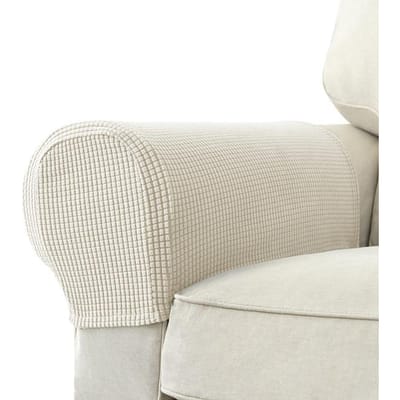 Jacquard Sofa Armleuning Hoes Voor Woonkamer Stretch Effen Kleur Zitting Armbeschermer Fauteuil Hoezen Bankhoes Verwijderbaar 2 Stuks 1 set (2 pieces)