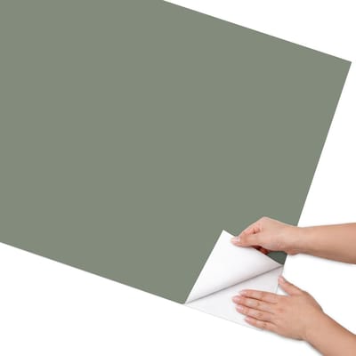 Coloray Meubel Wrap Folie - Groente Meubelfolie - 75x150 cm - Decoratiefolie Zelfklevend Donkere salie - Meubelfolie Zelfklevend - Minimalist Meubelfolie - Wrapfolie Keuken - Wanddecoratie - Achtergronden en patronen