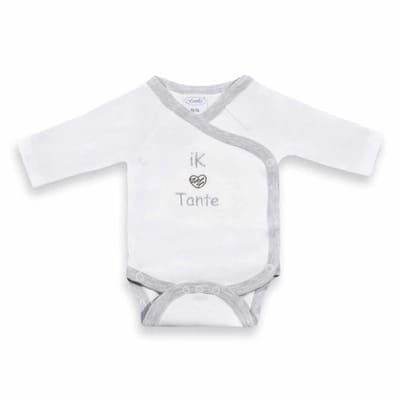 Funnies Romper Ik 'Hartje' Tante met grijze bies