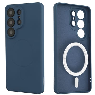 imoshion Hoesje - Geschikt voor Samsung Galaxy S26 Ultra - Color Backcover met Magnetische Ring - Donkerblauw
