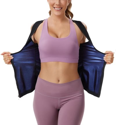 Dames Sauna Pak met Rits voor Tummy Control en Taille Shaping - Ideaal voor Fitness, Yoga en Hardlopen