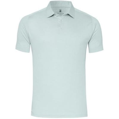 Desoto Polo Casual Uni Color Cotton Piqué Groen / male