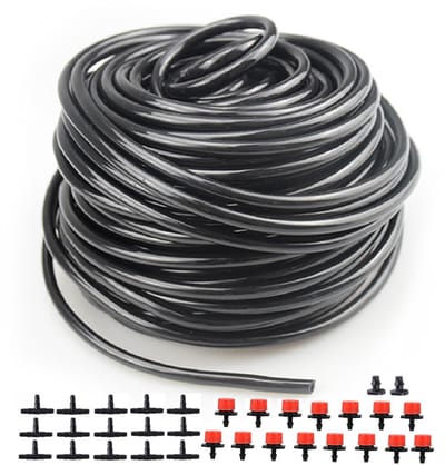 Druppelirrigatieslang 100FT 1/4 Inch voor Tuin en Gazon