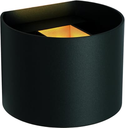 Lucide AXI - Wandspot / Wandlamp Badkamer - LED - 2x3,5W 2700K - IP54 - Verstelbare stralingshoek - Zwart