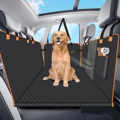 Hondendeken Achterbank - Autostoelhoes Hond - Veilig Reizen - Universele Pasvorm - 140x76 cm - Zwart