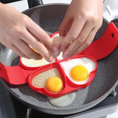 Siliconen Eierringen voor Perfecte Eieren en Pannenkoeken
