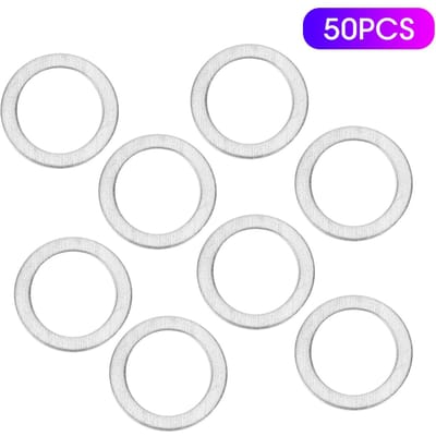 50 pièces Rondelles d'étanchéité pour bouchon de vidange d'huile Joints Toriques 9956‑41‑400 Convient pour Mazda CX‑5 MX‑5