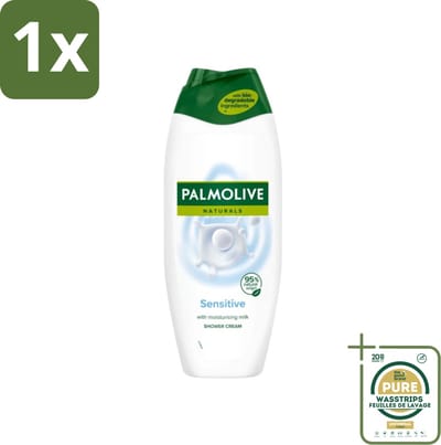 1 x Palmolive Naturals - Douchegel - Sensitive - Voor Gevoelige Huid - 500 ml- Douchegel - Gevoelige Huid - Melkproteïnen - Zachte Reiniging - Dermatologisch Getest