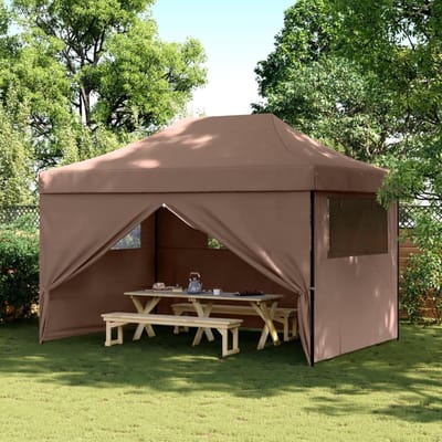 Opvouwbare Partytent - Pop-up Tent - Feestelijke Gelegenheden - Waterdicht met Ramen - Niet Gespecificeerd - Bruin