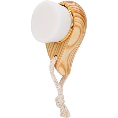 Brosse Nettoyante Visage en Fibres Super Douces avec Manche en Bois Brosse de Massage pour Soin du Visage white