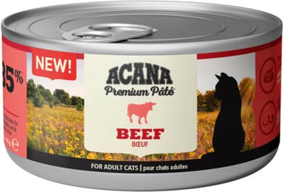 Acana Premium Kattenvoer Pâté Beef - 24 x 85 gr - Voordeelverpakking