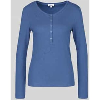 Slim fit shirt met lange mouwen van mix van katoen en lyocell