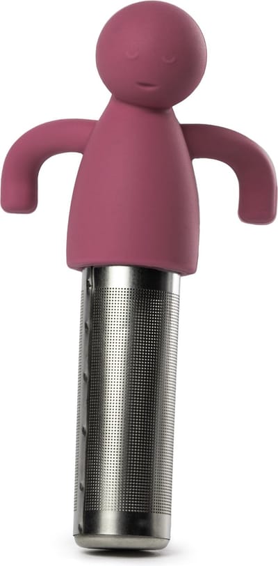 Ecorare - Theezeef voor losse thee - Roze - Vaatwasmachinebestendig - RVS Theefilter