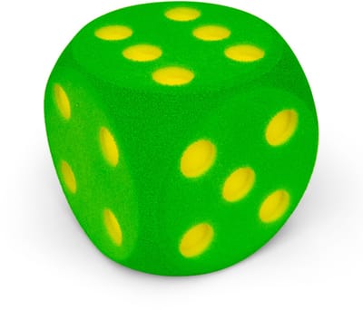 Dobbelsteen Volley® zonder huid 30 cm Groen