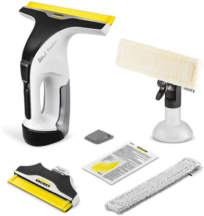 Kärcher Window Vac WV 8 Signature Line draadloze ruitenreiniger - Raamwisser looptijd accu 55 minuten voor 165 m² - Ramenwasser douche en andere gladde oppervlakken - Smalle zuigmond - Outdoor doek met schraper - Incl. sproeiflacon en microvezeldoek