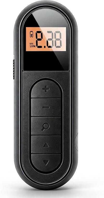 Draagbare FM Radio - Digitale Zakradio - Muziek Luisteren - Automatische Zender Zoekfunctie - 12 x 9 x 3 cm