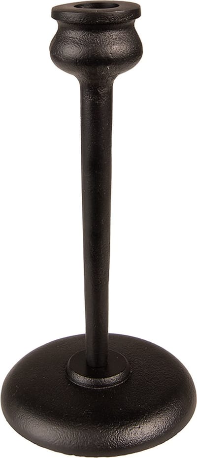 Clayre & Eef Kandelaar 27 cm Zwart Aluminium