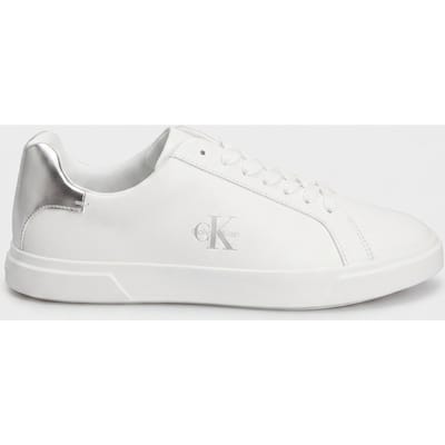 Calvin Klein Low Pro Cups Laceup Sneakers Bright White/silver Taglia: 37 | Sneakers Outlet | Donna | Bianco