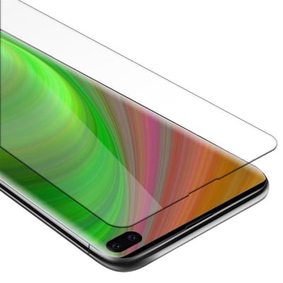 Cadorabo Pantser film geschikt voor Samsung Galaxy S10 PLUS in KRISTALHELDER - Geharde (Tempered) display beschermglas in 9H hardheid met 3D Touch (RETAIL PACKAGING)
