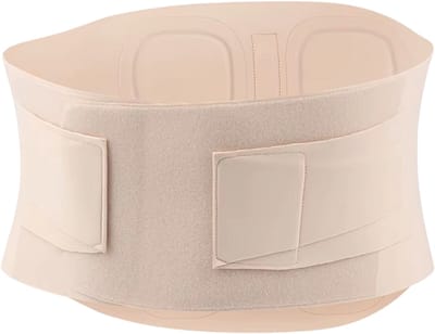 Rugbrace voor Lage Rugpijn en Hernia – Dames, Huidvriendelijk Materiaal, Verstelbare Rugondersteuning, Verlicht Ischias, Scoliose en Rugklachten - Beige - Maat M