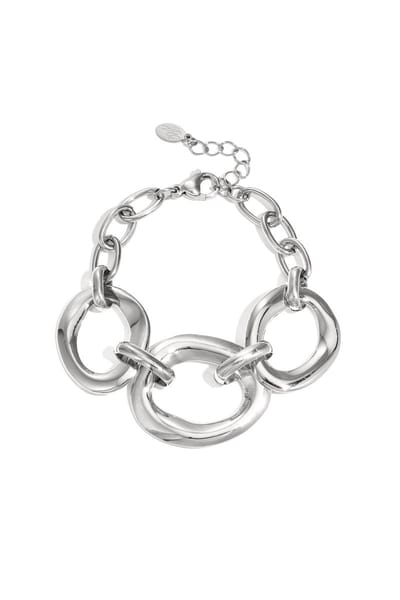 Armband met ronde statement stukken