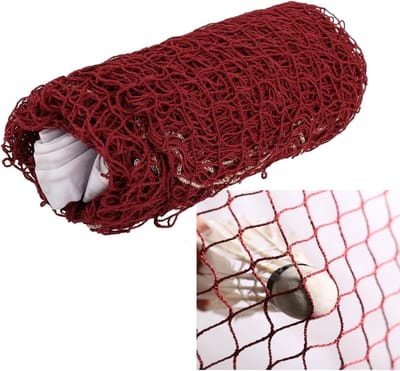 Sportnet - Badminton volleybal - Buiten spelen - Draagbaar en opvouwbaar - 61 x 076m - Rood