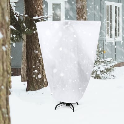 4 Stuks Plantenfleece Vorstbescherming (50g/m², 60x80cm) - Potplant Winterbescherming - Bescherming tegen Vogels & Insecten - Tuin Plantenhoezen