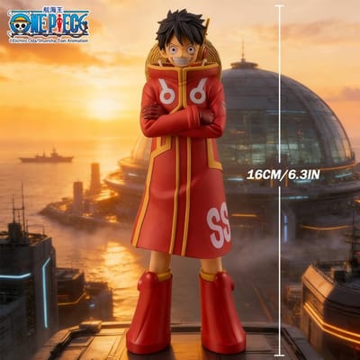 1 st Officiële One Piece Luffy Egghead Spel Decoratie Ornament Beste Mooie Cadeau voor Kinderen/Vrienden Must-have voor One Piece Fans brown
