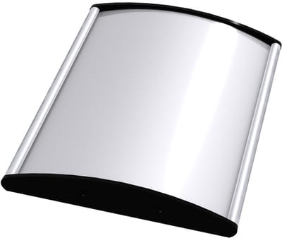 Deurbordje „Pisa“ - Zwart - 100x100 mm (B x H)