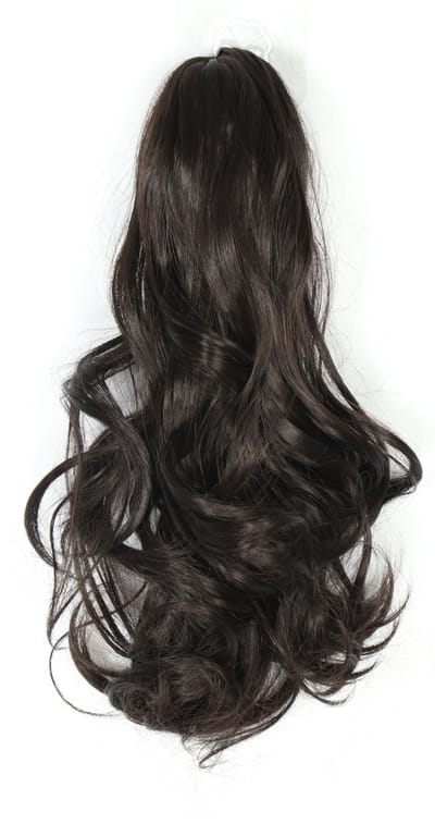 Brazilian Ponytail Donkerbruin - #2 - 40cm - Paardenstaart - Haarverlenging - Extensions - Wavy - 2# - Haarstuk - 16'' - 16 inch - Donkerbruin - Bruin