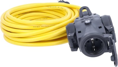 3-voudige Stroomverdeler met 10 Meter Kabel - IP44 Waterproof voor Buiten & Bouwplaats