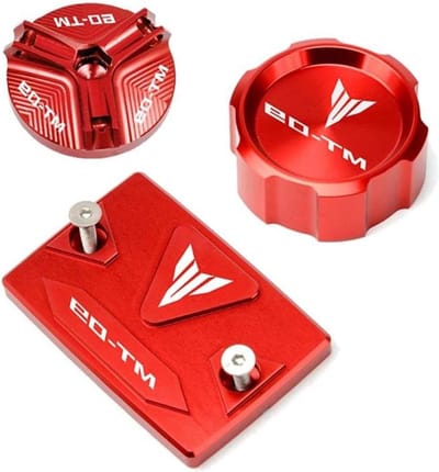 Motor Olie Dop - Tank Cap - Motor Onderhoud - CNC Aluminium - Standaard Maat - Rood