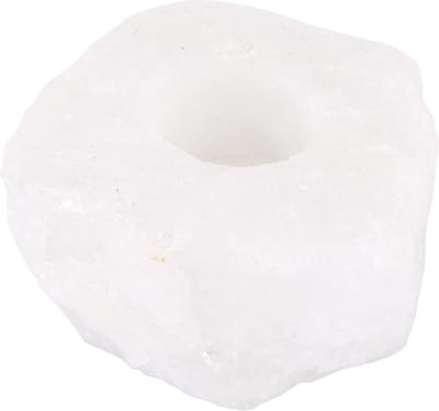 Waxinelichthouder / Theelichthouder Bergkristal - Ruw - ca. 10 tot 14cm