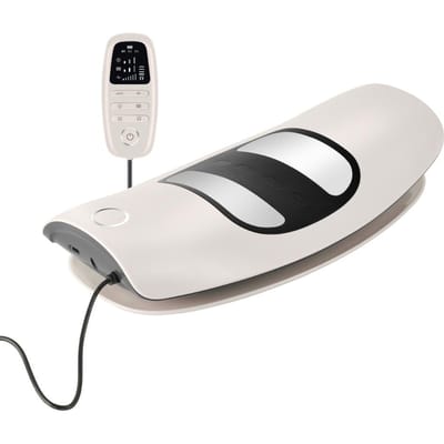 Elektrische Lenden Tractie Massager Verstelbare Vibratie Taille Massager Taille Ruggengraat Ondersteuning Rugmassage Machine Taille massageapparaat wit