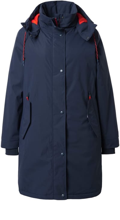 Laurasøn - Dames - Functionele jas all-seasonjas capuchon - Marine - Maat 44+