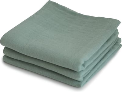 Mushie Multidoek Muslin Roman Green 3-Pack