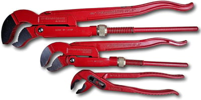 Buistang Set - Waterpomptang - Leidingen Vastzetten - Chroom-vanadiumstaal - 3 Delig 1-1.1/2"