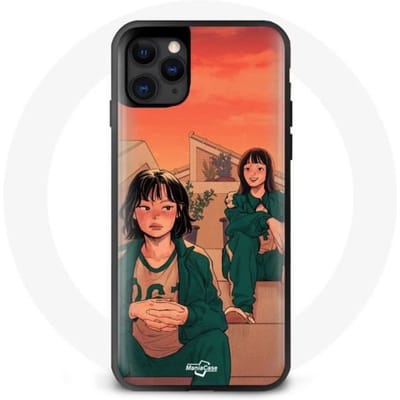 Coque Iphone 11 pro max Squid Game Ji Yeong No 240 et Kang Sae Byeok No 067