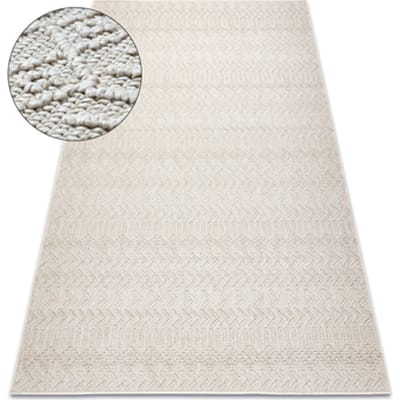 Kleden Rugsx Tapijt JERSEY 19243 crème - Chevron, structureel, 80x150 cm