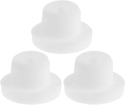 Afvoerpluggen Vrieskist - Lekvrije Stoppers - Koelkast Afdichting - Universele Vervanging - 24x24x15mm - Wit