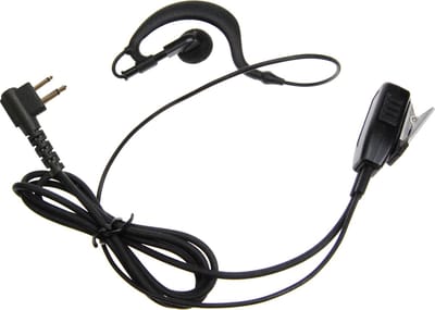 K-PO® KEP 12G M-1 - Beveiligings oortje - Security Headset - Heavy Duty - Motorola 2-pin connector - Motorola CLR446, CP040, DP1400, XT420, XTNi
