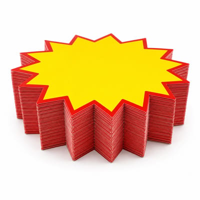 S&D | Papieren notitie bordjes - Extra groot - 100 stuks - Aanbieding