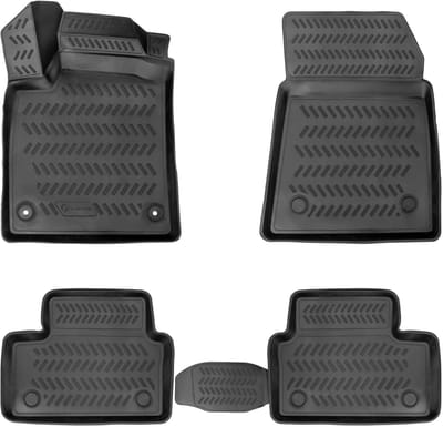 3D Rubber Automatten voor RENAULT CLIO 2019-2026 [V] - geurloos & op maat - hoge rand
